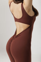 Salopetă Modelatoare Lungă Evazată cu Push-Up