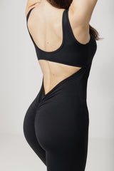 Salopetă Modelatoare Lungă Evazată cu Push-Up